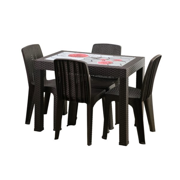 GALLERY RATTAN TABLE G-916 (4-SEATER 24''*38'')
